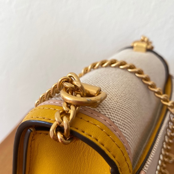 Juliette Canvas Mini Bag In Golden Crest - Picture 4 of 8